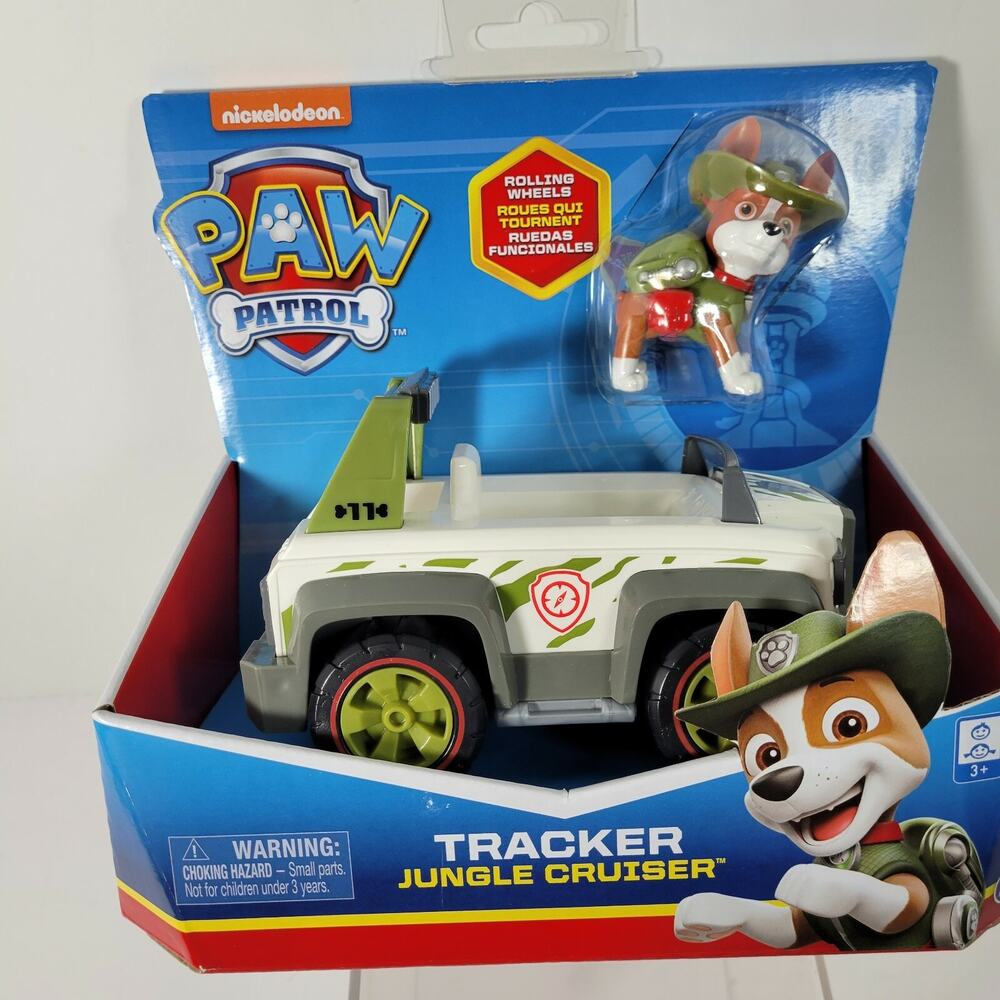 Paw Patrol TRACKER JUNGLE CRUISER Spin Master Nickelodeon Dog Figure Vehicle